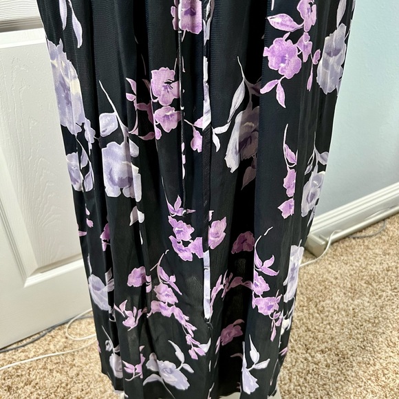 Summer sleeveless purple floral maxi - Picture 4 of 7